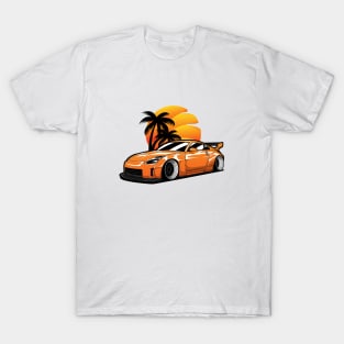 Orange 350Z Fairlady Z widebody JDM T-Shirt